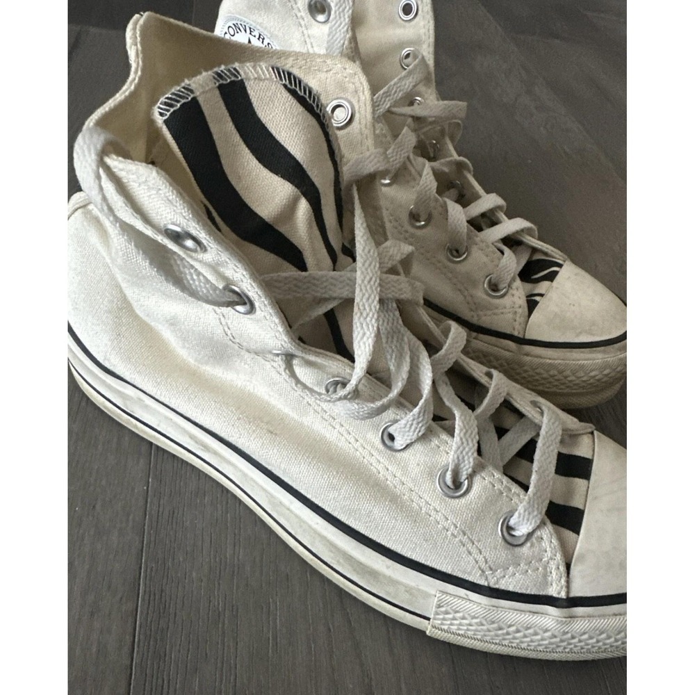 Converse Chuck Taylor All Star Shoes Mens Size 7 White Zebra High Top 171209C